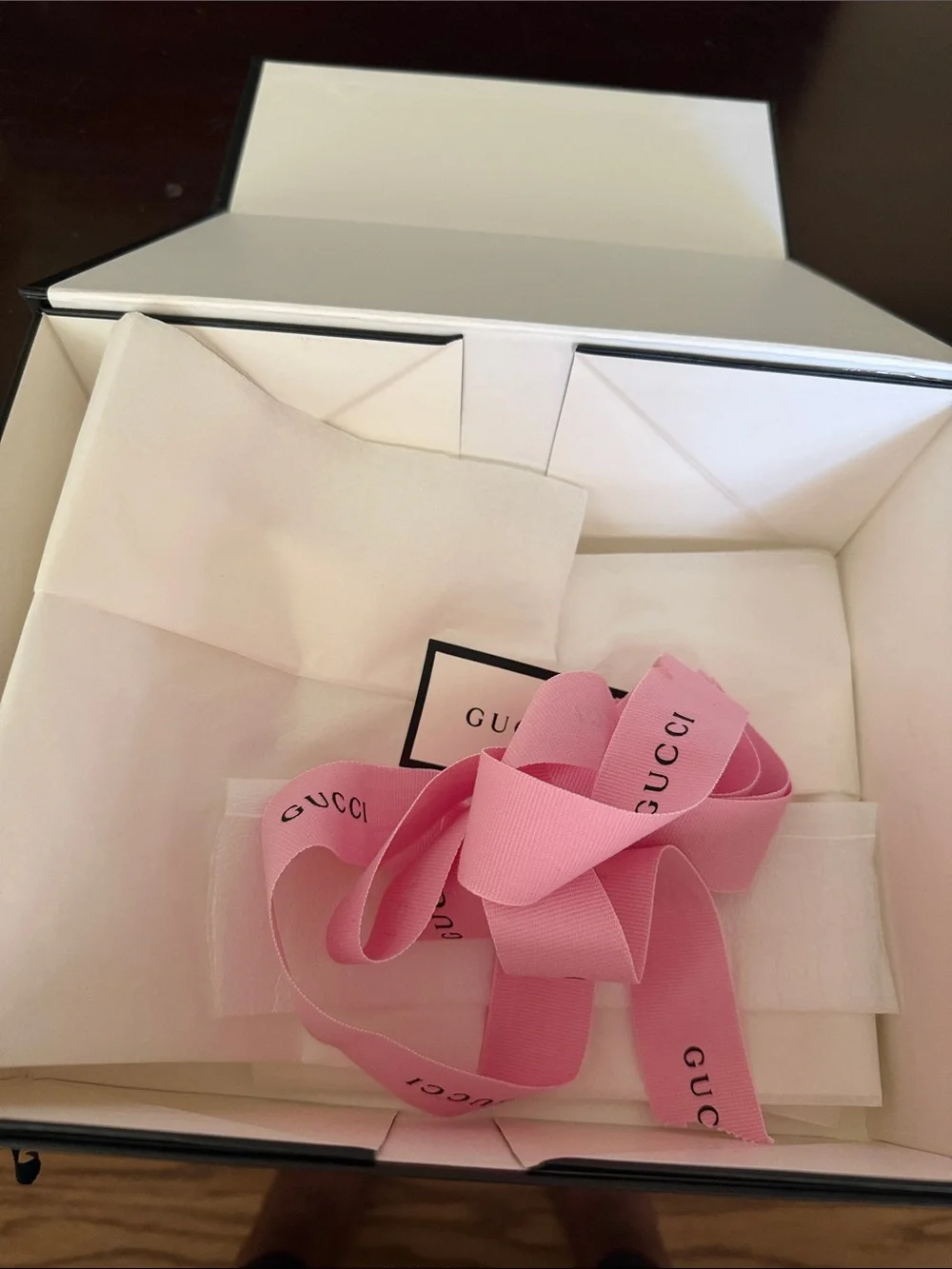 Gucci White and Black Branded Men’s Accessory Box